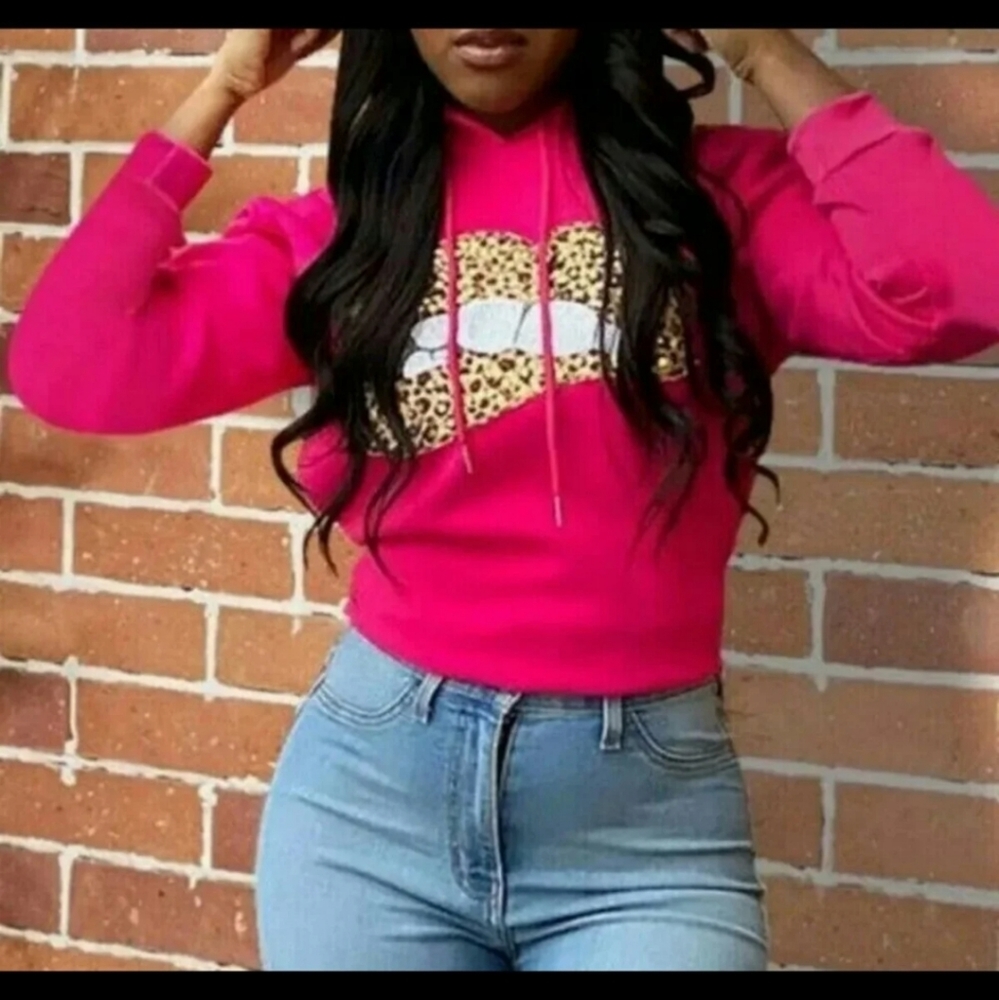 Cheetah Lips hoodie